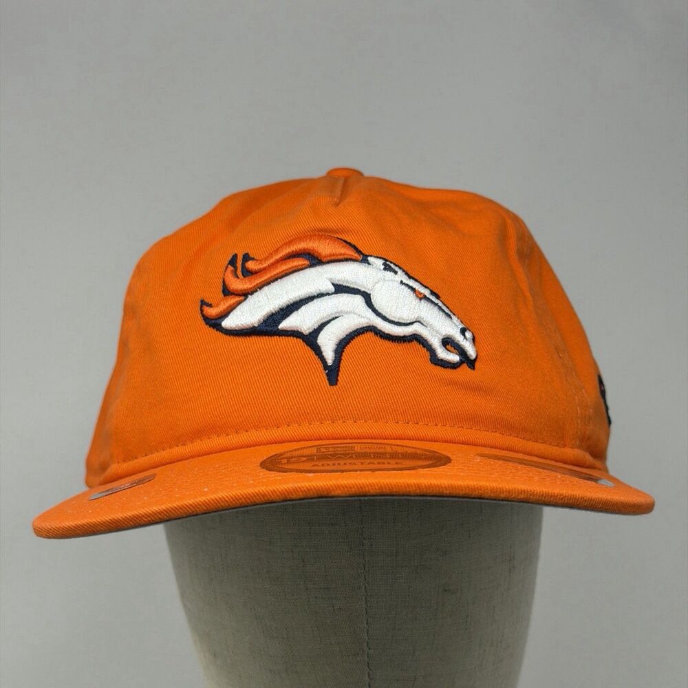 NWT New Era 9TWENTY Denver Broncos Hat Orange Adjustable NFL OSFM